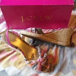 J. Crew Amelia Patterned Espadrilles, Size 8